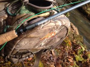 The Pursuit preformed well on a deep woodland trout fishing trip.  I was able to store extra gear and secure my flyrod in the bow holder for long hikes.