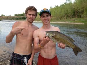 Throwback to fishing the dirty river waters near college and scoring on huge smallmouth.